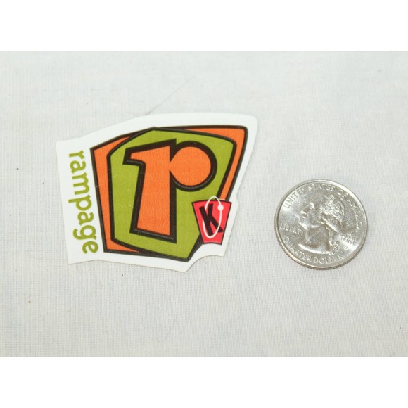 Kryptonics Rampage Vintage Inline Aggressive Rollerblade wheels Logo Sticker - Picture 2 of 2